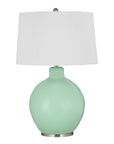 Aruba - Table Lamp - Pastel Mint Green / Silver Detailing
