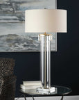 Monette - Tall Cylinder Lamp - Silver