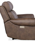 SS - Duncan Power Loveseat With Power Headrest & Lumbar - Dark Brown