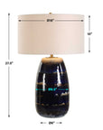Orleans - Glaze Table Lamp - Blue
