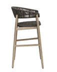 Dermott - Outdoor Bar Stool - Brown / Dark Gray
