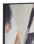 Denisa I Framed Canvas - Beige / Blue