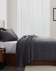 Cotton Gauze - Full/Queen Stonewashed Quilt - Charcoal
