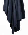 Cotton Knit - Twin Blanket - Navy