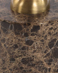 Verlin - Brass Drink Table - Black
