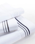 Border Embroidery - Twin Sheet Set Set of 3 - White