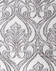 Nicole - Queen Damask Duvet Cover Set (Set of 3) - Gray