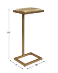 Gamora - Marble Drink Table - Gold / Green
