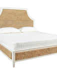 Priscilla - King Bed - White / Light Brown