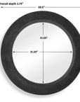 Montgomery - Round Mirror - Black