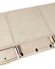 Marlowe - Executive Desk - Polished Limestone