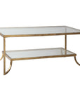 Katina - Leaf Coffee Table - Gold