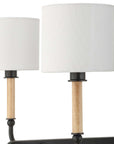 Franconia - 8 Light Pendant - Black / White