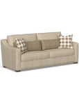 Milo - Fabric Two-Cushion Sofa With Nailhead Trim