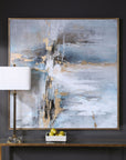 Road Less Traveled - Abstract Art - Blue
