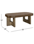 Nova - Coffee Table - Cerused Charcoal Oak
