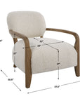 Telluride - Natural Shearling Accent Chair - Beige
