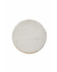 Kevin - Side Table - White / Gold