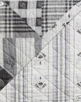 Patchwork Prairie - King Reversible Quilt Set Set of 3 - Black