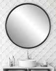 Dawsyn - Round Mirror - Black