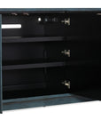 Melange - Round Valley Three Door Entertainment Credenza - Blue