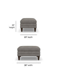 Eleanora - Fabric Ottoman