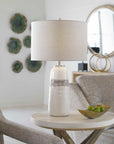 Comanche - Crackle Table Lamp - White