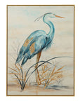 Marshlands Framed Canvas - Beige / Blue