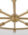 Algiers - 8 Light Drum Pendant - Gold / White