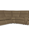 MS - Simone Six-Piece Power Reclining Sectional - Dark Brown
