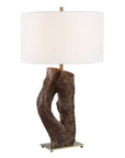 Namath - Wood Table Lamp - Brown