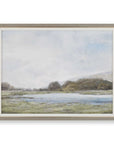 Restful Vista-Awe - Landscape Art - Black / Blue / Brown / Gold / Gray / Green / Woodtone