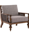 Peterson - Occasional Chair - Dark Brown / Gray