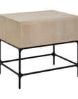 Lunar - Wooden Side Table - Black / Woodtone