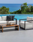 Remsen - Outdoor Lounge Chair - Black / Oyster