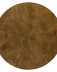 Melange - Mulholland Round End Table - Dark Brown
