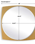 Neilia - Round Mirror - Brass