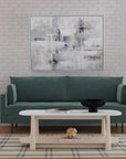 Horizons - End Table - White Oak / White Marble