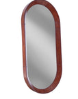 Homer - Oval Mirror - Dark Brown