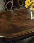 Leesburg - Leg Table With Two 18" Leaves - Dark Brown