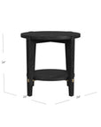 Whitfield - Round End Table - Black