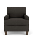 Moxy - Fabric Chair, T-Shaped Seat Cushion, Rounded Mailbox Arms