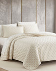 Lyocell - King Eucalyptus Quilt Set Set of 3 - Ivory