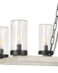 Edgecomb - 10 Light Indoor-Outdoor Chandelier - Black / Gray