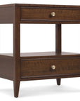 Archives - Two-Drawer Nightstand - Dark Brown
