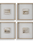 Studying Sepia - Hand Painted Canvases (Set of 4) - Light Brown