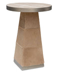 Melange - Vaquero Spot Table - Light Brown / Beige / Silver