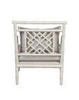 Durango - Arm Chair Set of 2 - White / Pearl Silver