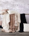 Ruched Rabbit - Euro Pillow With Down Insert - Blush