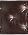 CC - Belvedere Tufted Footstool - Dark Brown